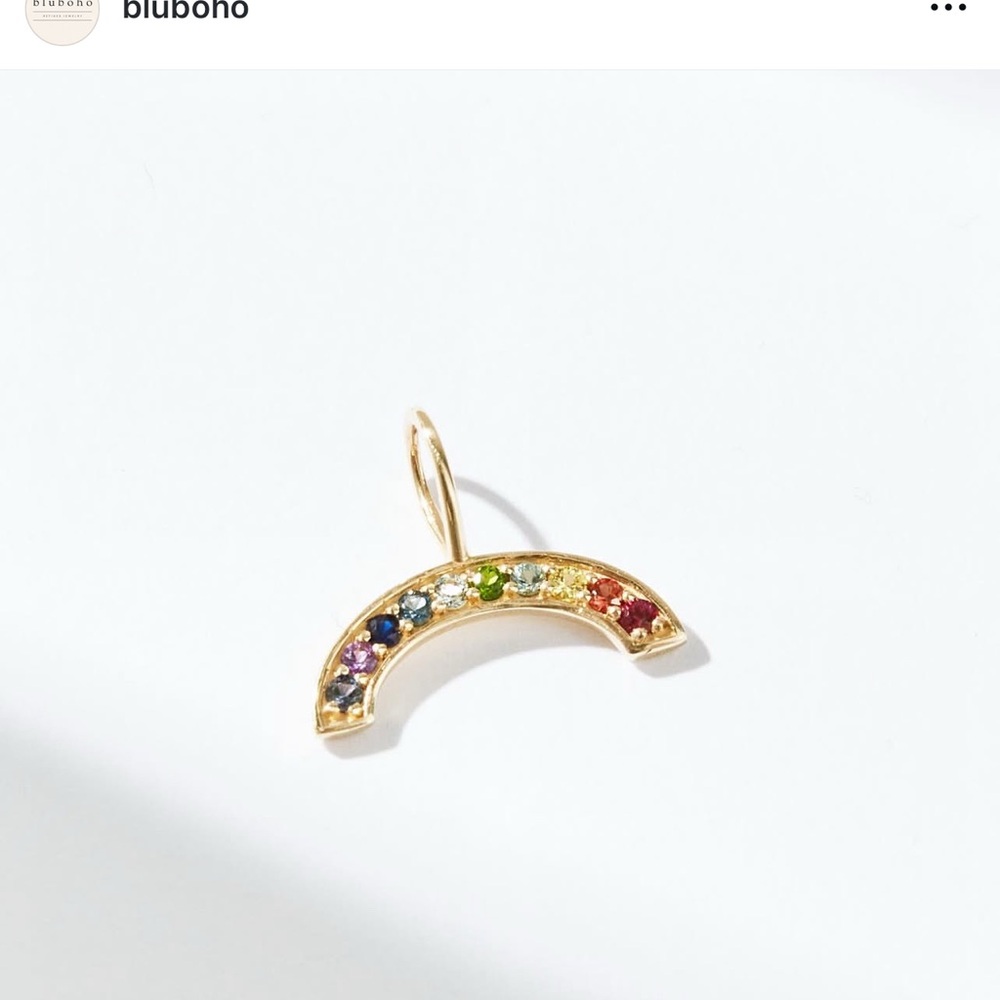 Bluboho Gold Rainbow Charm